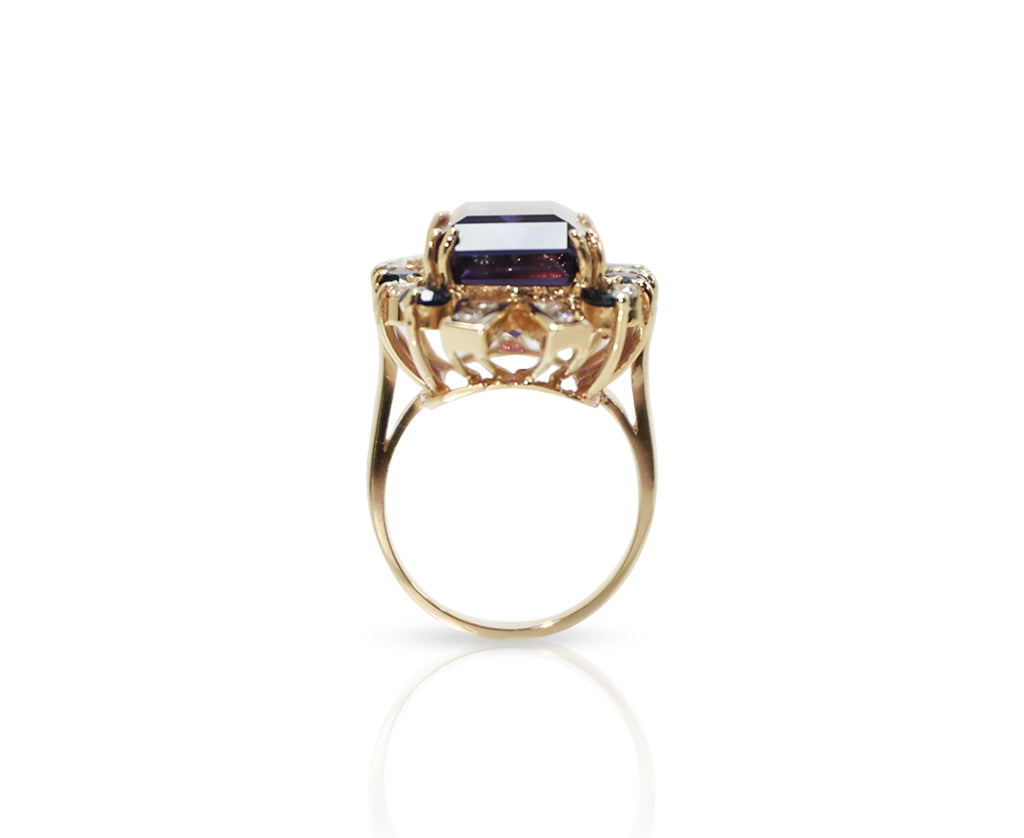 14K Brazilian Amethyst Ring