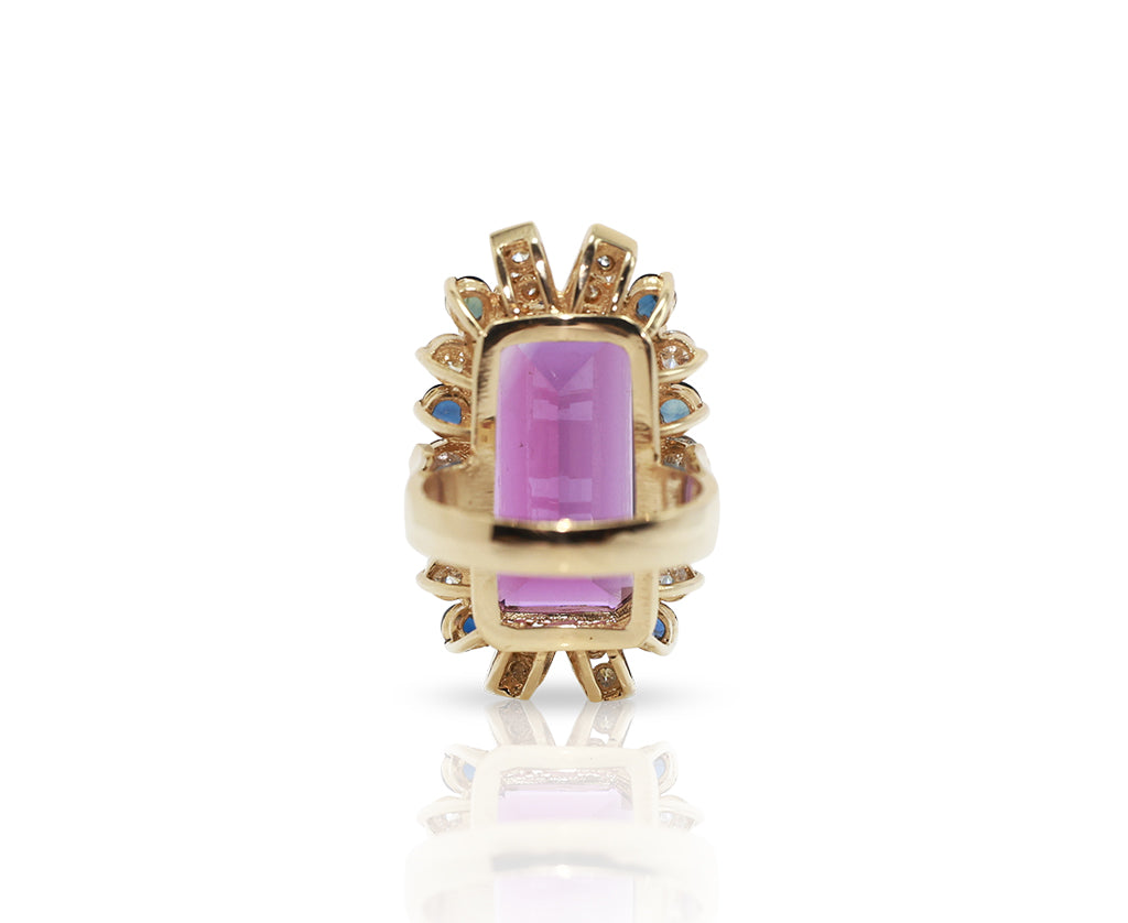 14K Brazilian Amethyst Ring