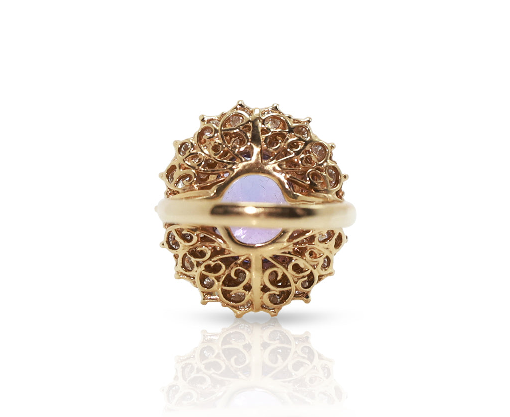 Tanzanite Crown Ring