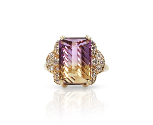 14K Ametrine Ring