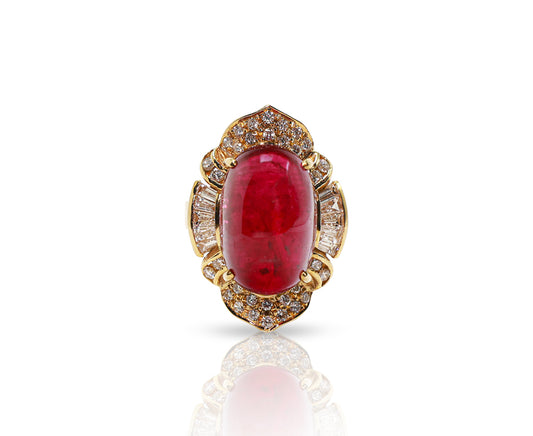 14K Cat's-Eye Tourmaline Ring
